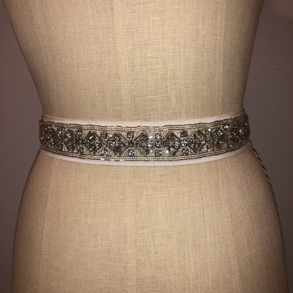 Carolina Herrera bridal sash absolutely stunning